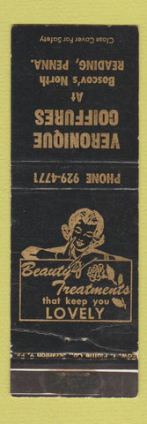 Matchbook Cover - Veronique Coiffures Salon Reading PA WEAR
