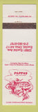 Matchbook Cover - Pappas Restaurant Euclid OH