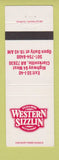 Matchbook Cover - Western Sizzlin Steak Clarksville AR