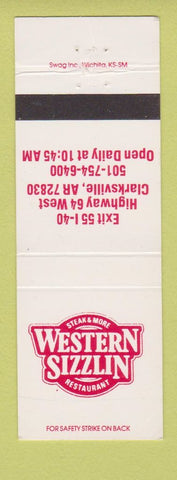 Matchbook Cover - Western Sizzlin Steak Clarksville AR