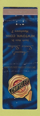 Matchbook Cover - Chrysler Amaral's oil gas Newtown CT WEAR