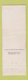 Matchbook Cover - Chrysler Amaral's oil gas Newtown CT WEAR