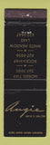Matchbook Cover - Augie Men's Salon Morris Township Rockaway NJ