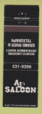 Matchbook Cover - AJ's Saloon Detroit?