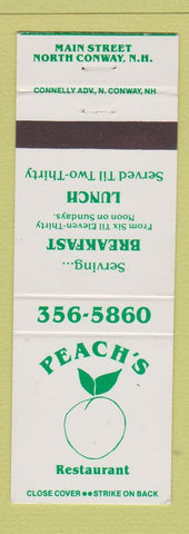 Matchbook Cover - Peach's Restaurant North Conway NH