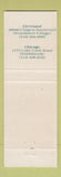 Matchbook Cover - James Tavern Cleveland OH Chicago IL