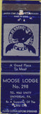 Matchbook Cover - Matchbook Cover Moose Lodge Universal PA WEAR