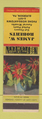 Matchbook Cover - James Roberts Flowers Elverson PA