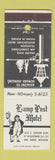 Matchbook Cover - Lamp Post Motel Ann Arbor MI
