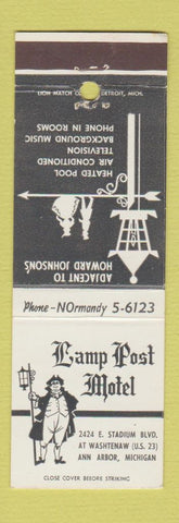 Matchbook Cover - Lamp Post Motel Ann Arbor MI