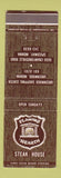 Matchbook Cover - Flaming Hearth Steak House Speedway Greenwood IN