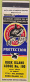 Matchbook Cover - Matchbook Cover Moose Lodge Rock Island IL