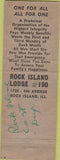 Matchbook Cover - Matchbook Cover Moose Lodge Rock Island IL