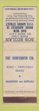 Matchbook Cover - Bob Beglan Sawtooth Boise Twin Falls ID WEAR
