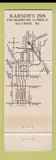 Matchbook Cover - Karson's Inn Baltimore MD