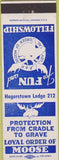 Matchbook Cover - Matchbook Cover Moose Lodge Hagerstown MD