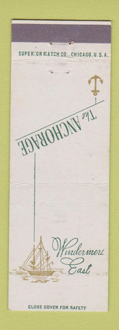 Matchbook Cover - The Anchorage Windermere East Chicago IL