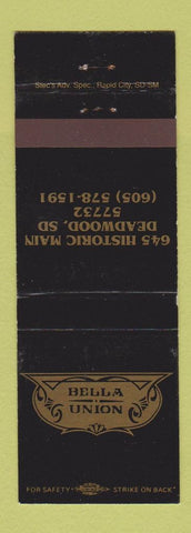 Matchbook Cover - Bella Union Deadwood SD
