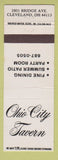 Matchbook Cover - Ohio City Tavern Cleveland OH
