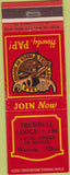 Matchbook Cover - Matchbook Cover Moose Lodge Warren OH
