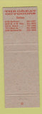 Matchbook Cover - The Great Outdoors Dallas TX