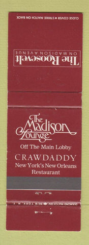 Matchbook Cover - Roosevelt Hotel New York City Madison Lounge