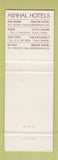 Matchbook Cover - Roosevelt Hotel New York City Madison Lounge