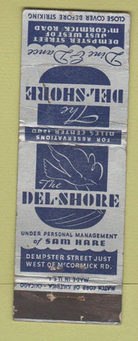 Matchbook Cover - Del Shore Restaurant Chicago? WORN