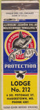 Matchbook Cover - Matchbook Cover Moose Lodge Hagerstown MD WORN