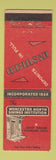 Matchbook Cover - Worcester North Savings Fitchburg MA