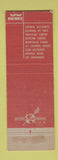 Matchbook Cover - Worcester North Savings Fitchburg MA