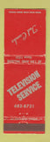 Matchbook Cover - Ted Combs TV Service WEAR