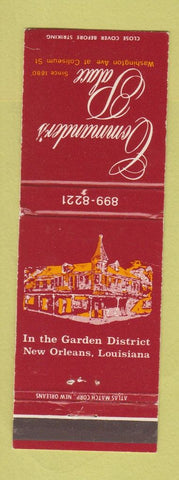 Matchbook Cover - Commander's Palace New Orleans LA