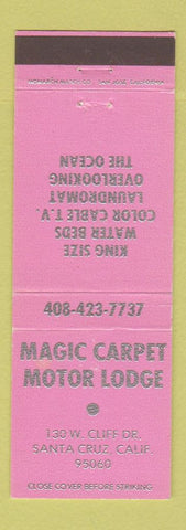 Matchbook Cover - Magic Carpet Motor Lodge Santa Cruz CA