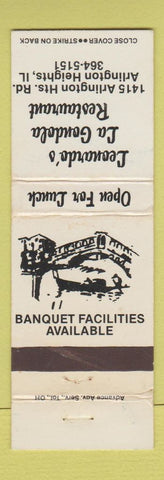 Matchbook Cover - Leonardo's La Gondola Restaurant Arlington Heights IL WORN