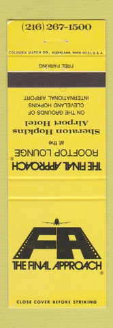 Matchbook Cover - Final Approach Sheraton Hopkins Airport Cleveland OH