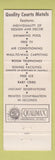 Matchbook Cover - Quality Court Motel Crislip Grafton WV