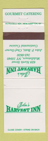 Matchbook Cover - Harvest Inn Middletown NY