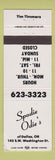 Matchbook Cover - Spodie Odie's Dallas OR WEAR pizza