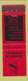 Matchbook Cover - Peomans Plumbing Whitianga New Zealand