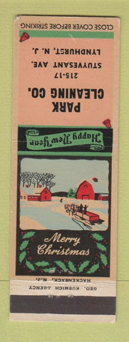 Matchbook Cover - Park Cleaning Company Lyndhurst NJ Christmas