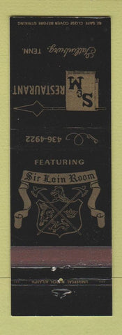 Matchbook Cover - Sir Loin Room S&M Restaurant Gatlinburg TN