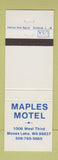 Matchbook Cover - Maples Motel Moses Lake WA