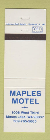 Matchbook Cover - Maples Motel Moses Lake WA