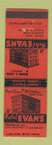 Matchbook Cover - Hotel Evans Vandalia IL