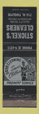 Matchbook Cover - Stickel's Cleaners