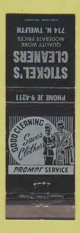 Matchbook Cover - Stickel's Cleaners