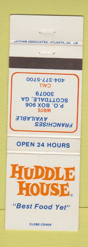 Matchbook Cover - Huddle House Scottsdale GA WEAR