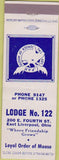 Matchbook Cover - Matchbook Cover Moose Lodge East Liverpool OH