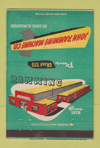 Matchbook Cover - John Ramming Machine St Louis MO 40 Strike
